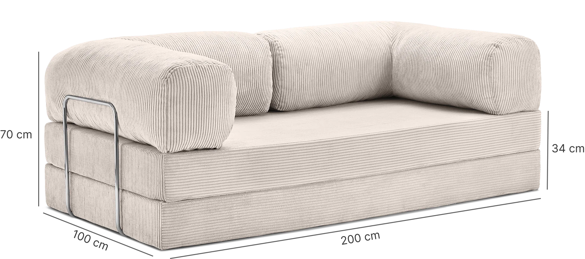 Product dimensions diagram